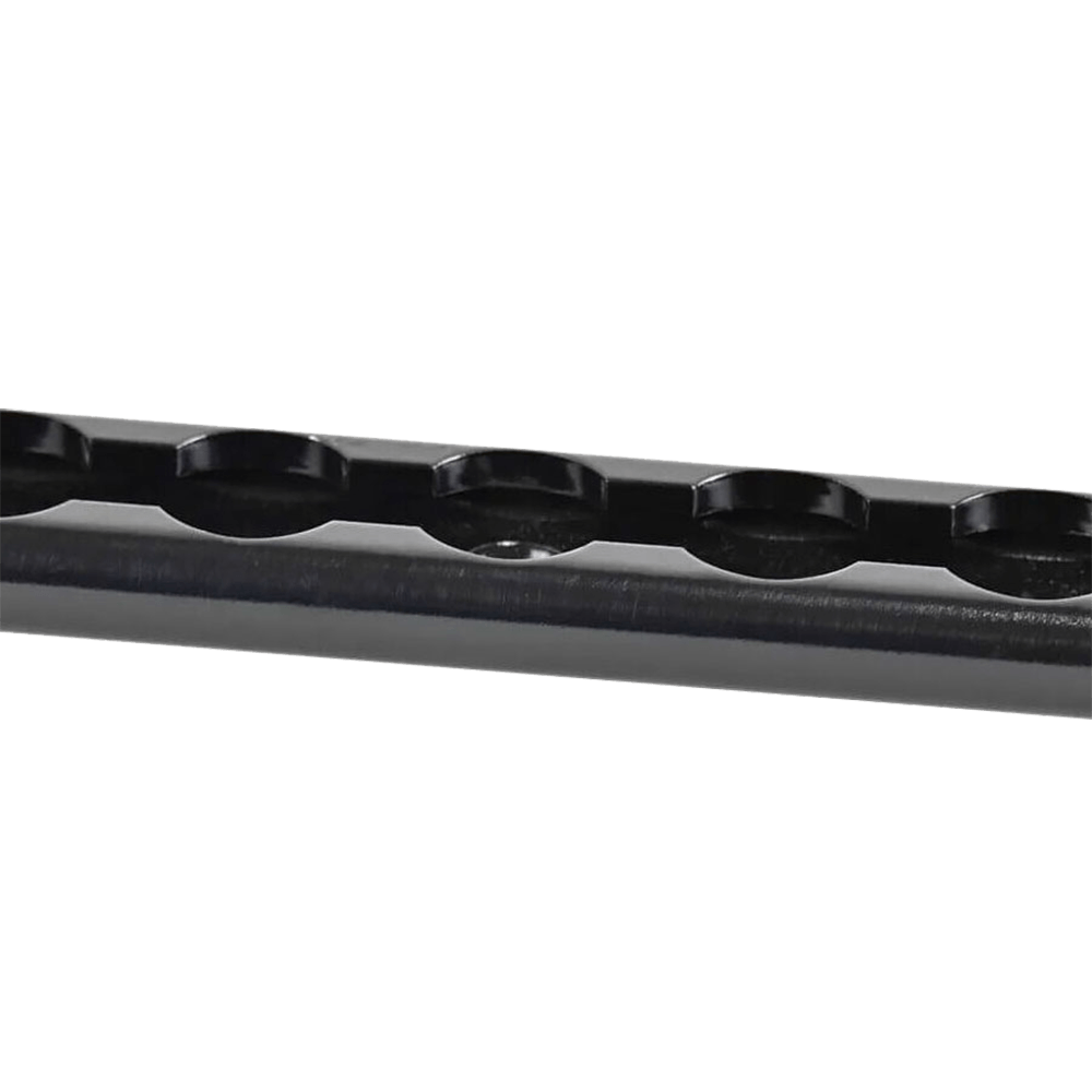 Sină în L din aluminiu anodizat negru de 72 inchi