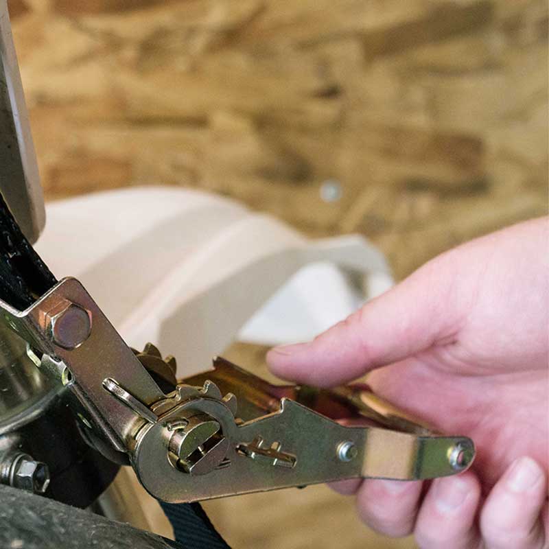 Mini curea cu clichet pentru motociclete 1'' X 7' cu cârlige S