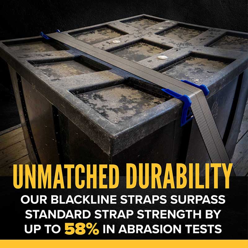 Curea cu clichet pentru industrie grea Blackline 2' X 30 pi cu prelungire cu lanț
