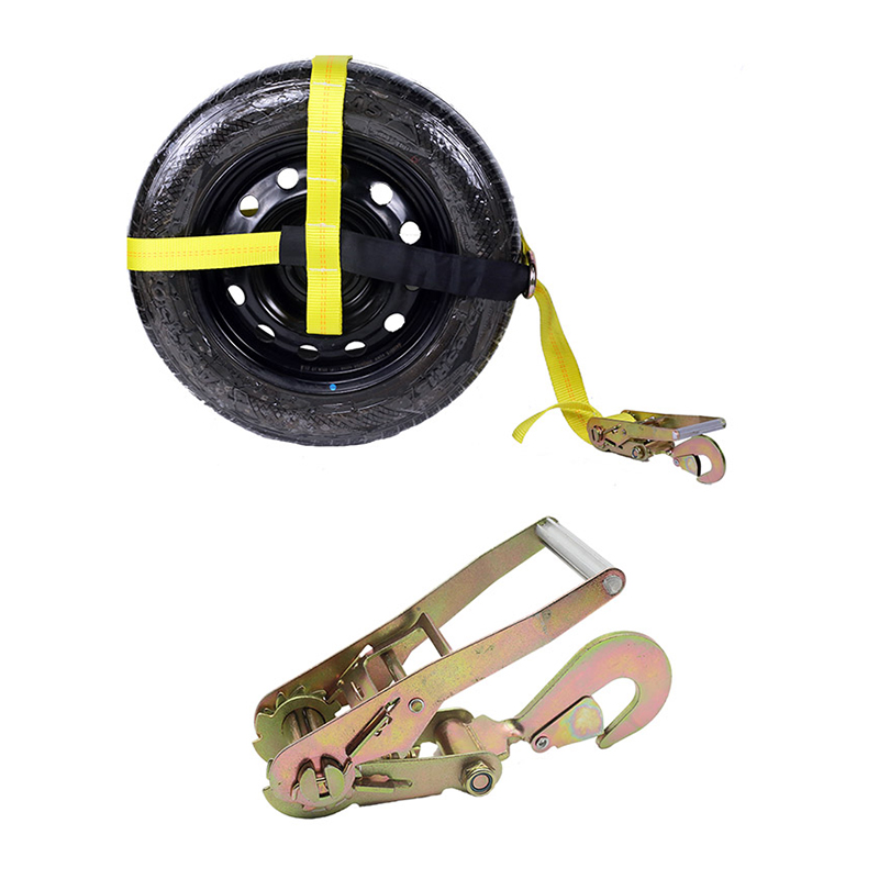 Roata de anvelopă reglabilă de 2 inch, cu inel D cu cârlig