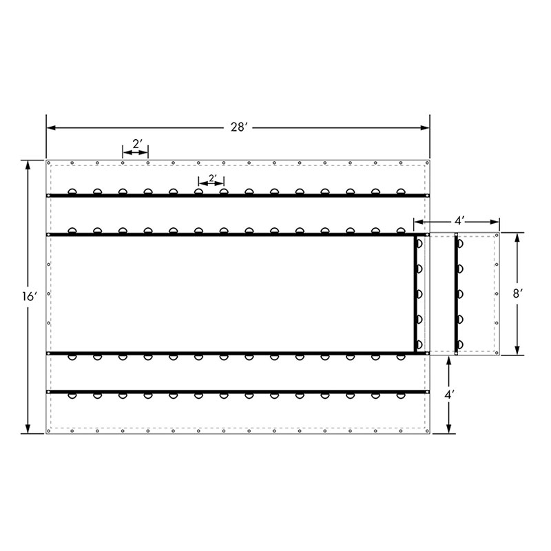 Materialul de acoperire de înaltă performanță, în special prelată neagră Heavy Lumber Lumber