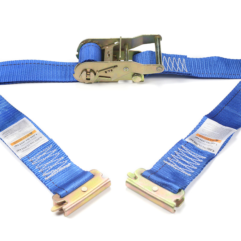 Cureaua cu clichet E-Track de 2 inchi (albastru)