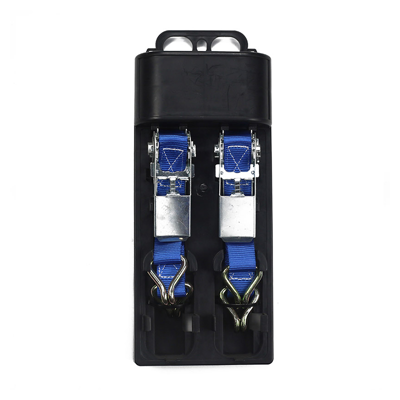 Set de curele cu clichet de 2 bucăți într-o carcasă de plastic de 25 mm